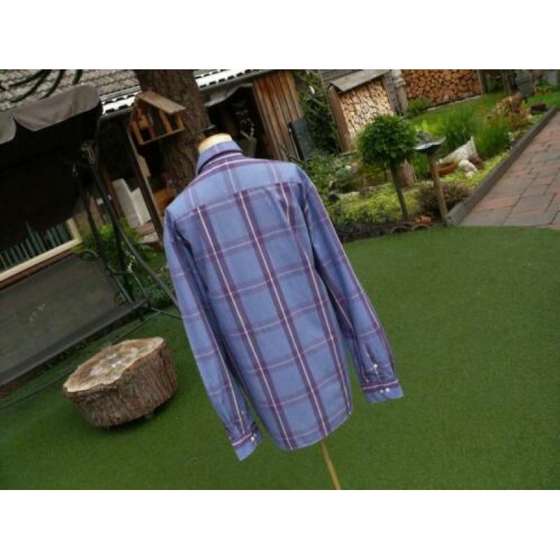 LERROS blouse/overhemd maat XXL als nieuw, kleur paars blauw