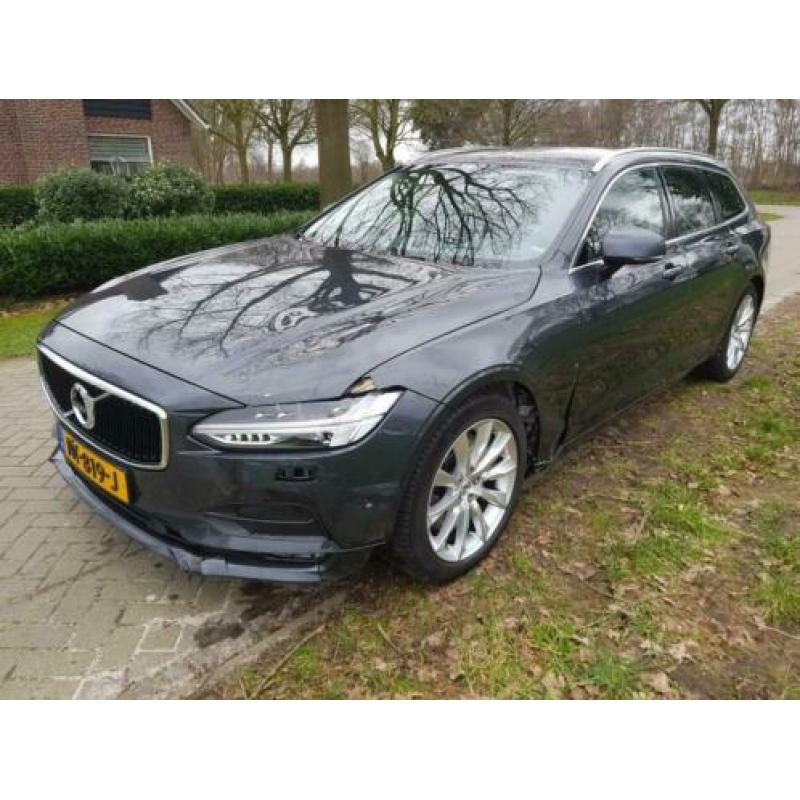 Volvo V90 2.0 T5 254 pk Geartronic 2017 Grijs lichte schade