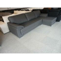 nr32 grijs leder loungebank