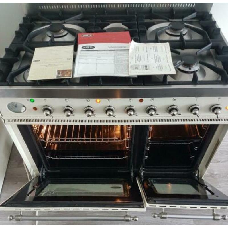 Uitstekende Boretti fornuis 5_pits 90cm oven in afzuigkap