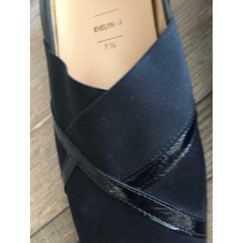 Hassia prachtige pumps loafers blauw suède leer gevoerd 40.5
