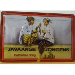 Javaanse Jongens halfzware shag reclamebord metaal relief