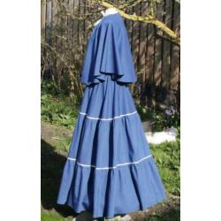 Charles Dickens - rok met bijpassende cape, mt. M, L, XL