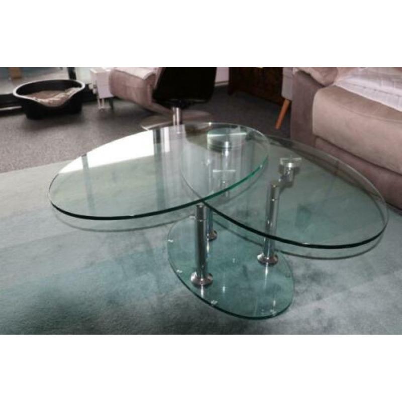 Glazen salontafel