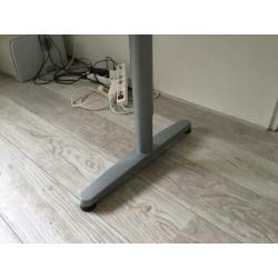 Ikea bureau, blad & onderstel, bekant, hoogteverst. 80x160