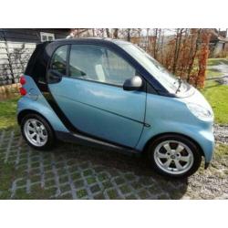 Smart Fortwo 1.0 45KW 61PK Coupe MHD AUT 2011 Blauw Zwart