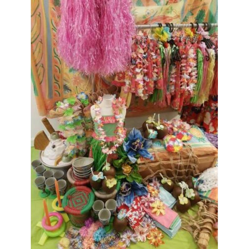 Te koop Hawaï themakist, verkleedkist, kinderfeestje