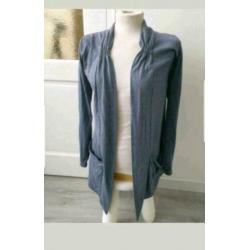 Donkergrijs vest maat L