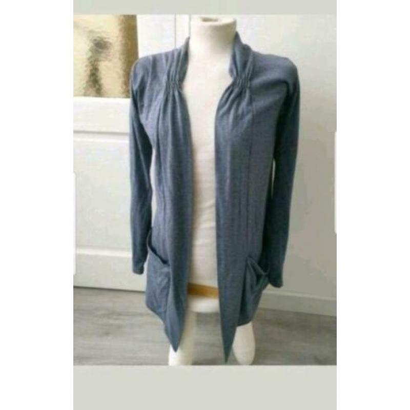 Donkergrijs vest maat L
