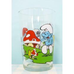 Smurfen vintage glas Peyo 1996 Benedictin glazen servies oud