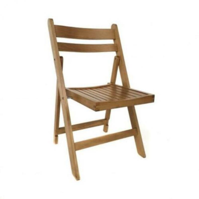 NIEUWE Vintage houten klapstoelen bistro terrasstoelen. 295