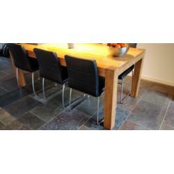 Eettafel teak hout 2x1 meter