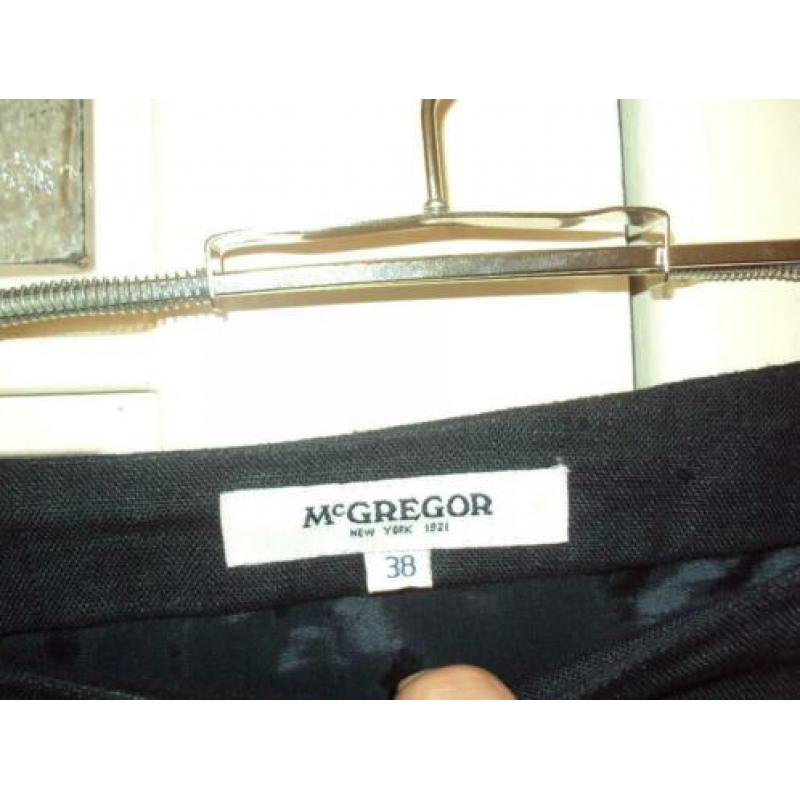 Originele blauw linnen college rok MC GREGOR mt M nieuwstaat