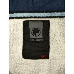 Cult Edition Vest met Capuchon Kleur Blauw Maat 2XL