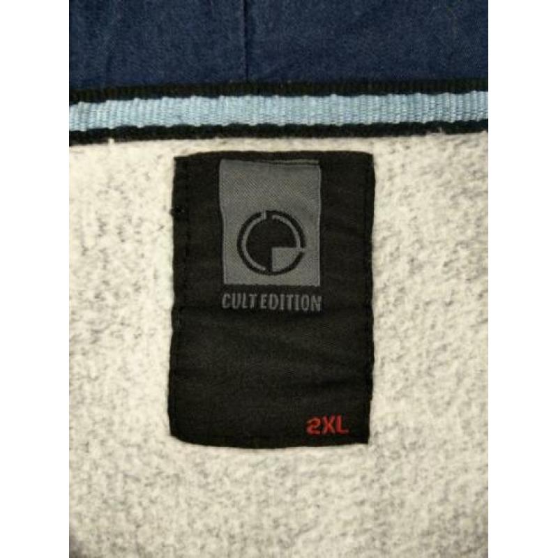 Cult Edition Vest met Capuchon Kleur Blauw Maat 2XL