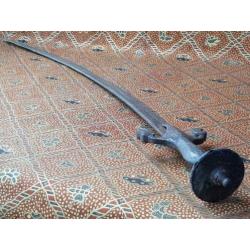 Originele antieke Oosterse sabel of talwar van ijzer 83,5 cm