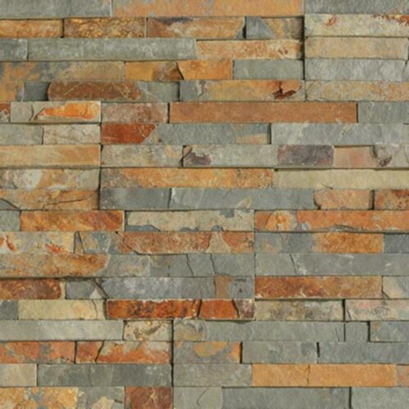 steenstrips Mongools leisteen Rusty Slate breukruw