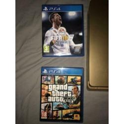 Gold Playstation 4, 2 controles, 2 spellen