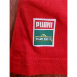 Puma t-shirt Sesamstraat 3 stuks, maat 104