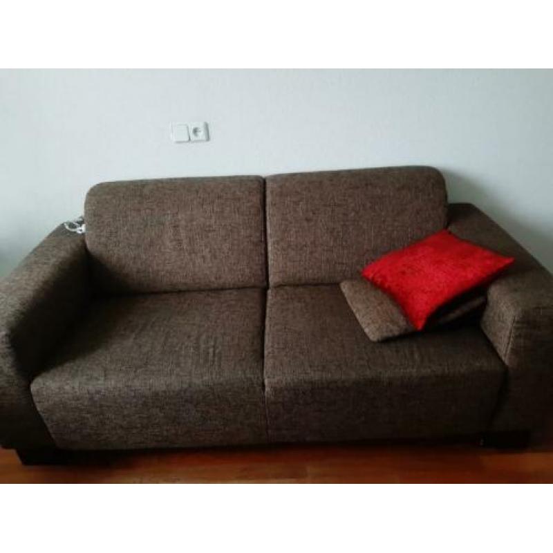 Te koop bankstel met eettafel stoelen en fauteuil