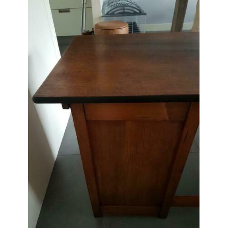 Klein Bureau Amsterdamse School Stijl Roldeur Art Deco