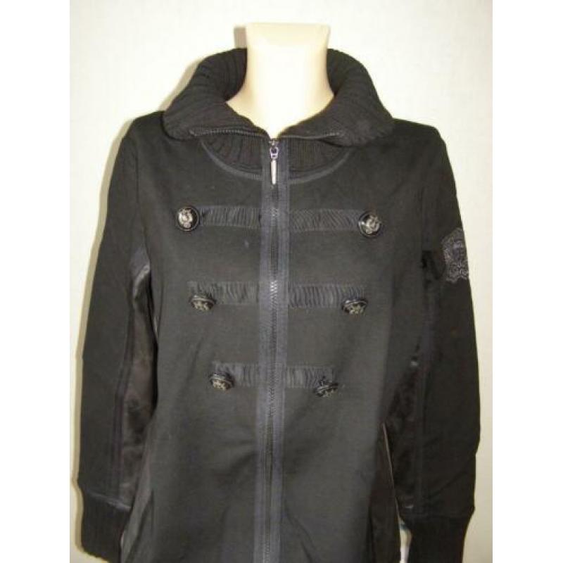 Airfield Lange Zwarte Vest / Jas ZGAN Zeer mooi Maat 40