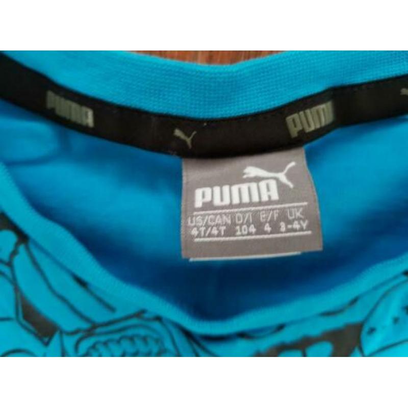Puma t-shirt Sesamstraat 3 stuks, maat 104