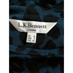 L.K. Bennet London. Prachtige print jurk 40