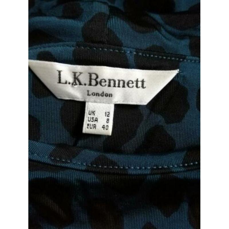 L.K. Bennet London. Prachtige print jurk 40