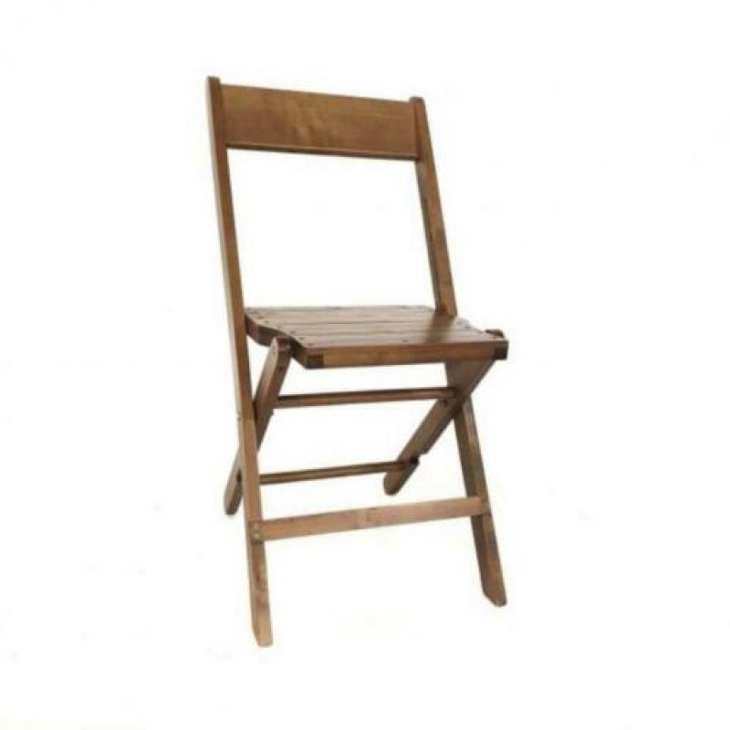 NIEUWE Vintage houten klapstoelen bistro terrasstoelen. 295