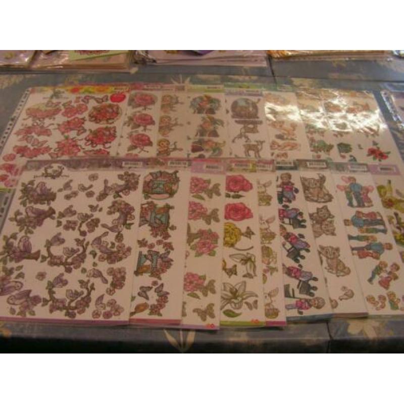 500 versch.3d vellen iets vellum,achtergrond en kerst