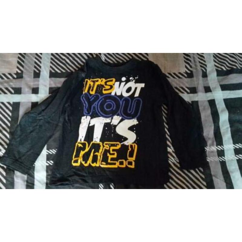 Jongenskleding maat 110/116 shirts 4 stuks
