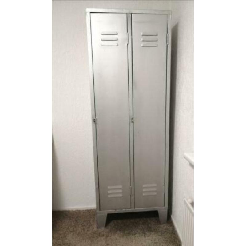 Industriële vintage locker 2 deurs