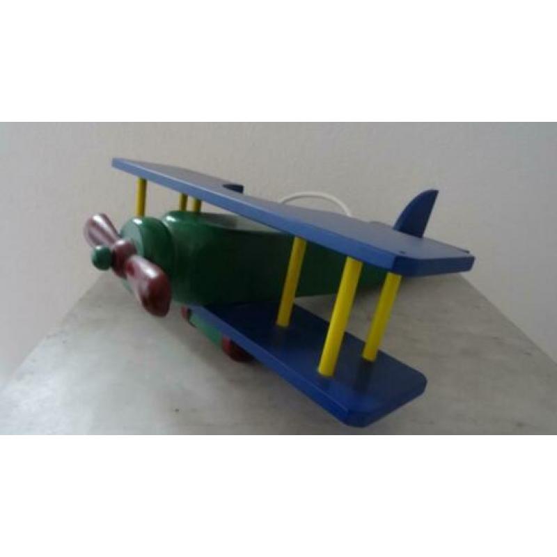 kinderkamer lamp "dubbeldekker vliegtuig"