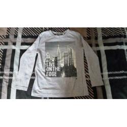 Jongenskleding maat 110/116 shirts 4 stuks