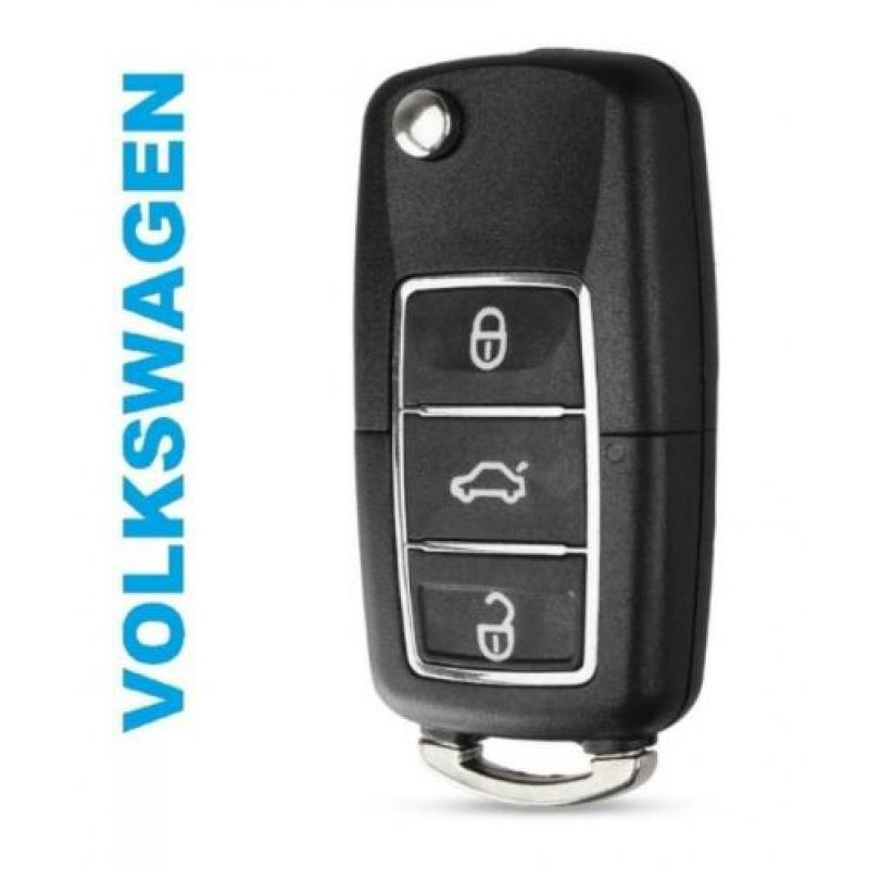 Luxe 3 knops VW sleutel behuizing Beetle Golf Passat Polo Up