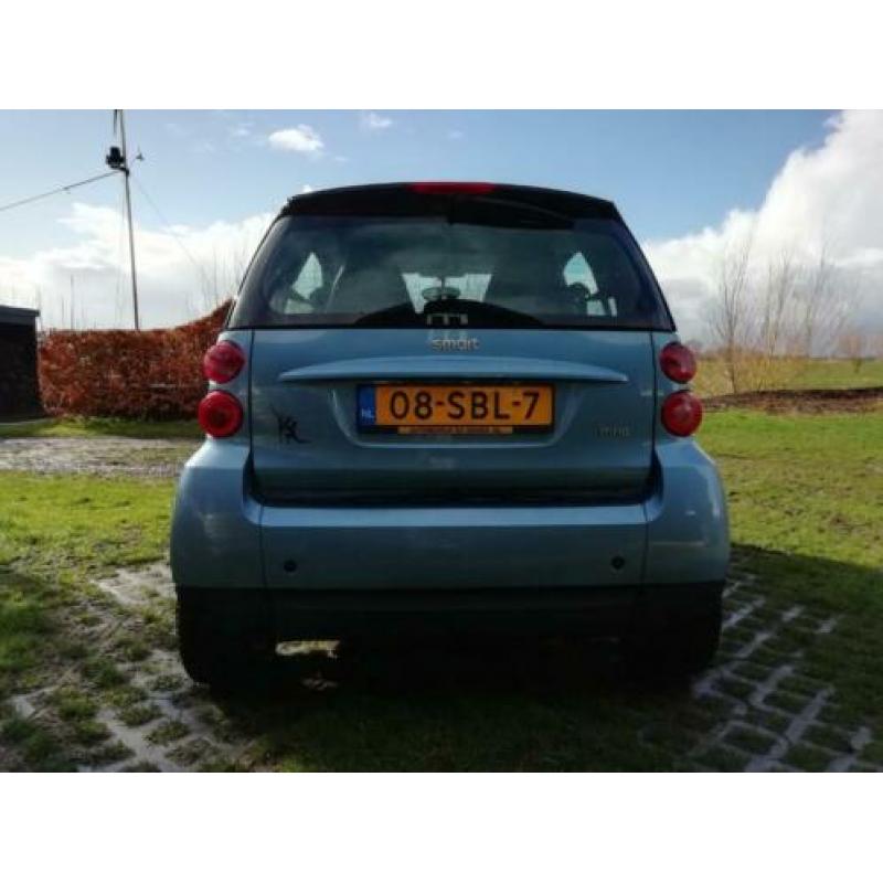 Smart Fortwo 1.0 45KW 61PK Coupe MHD AUT 2011 Blauw Zwart