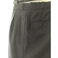 Mooie grijze BRAX bandplooi pantalon