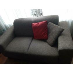 Te koop bankstel met eettafel stoelen en fauteuil