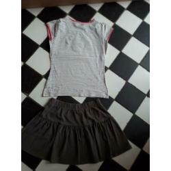 Nono Nononsense setje rok en shirt maat 152-158