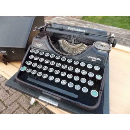Continental 340 vintage typemachine in koffer