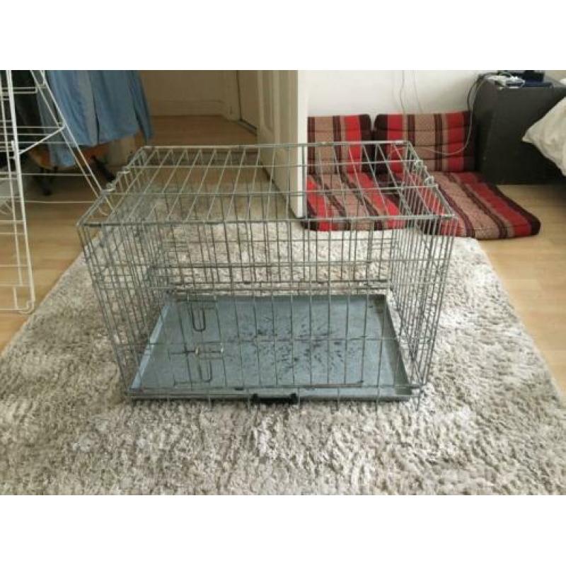 Reis Honden bench inklapbaar met handvat 76x48x55 2 deurs