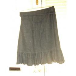 Originele blauw linnen college rok MC GREGOR mt M nieuwstaat