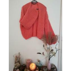 Bernadette vest handgebreid (kiro by Kim look) oversized