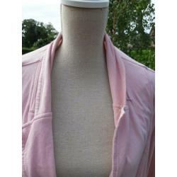 Roze tricot jasje van Miss Etam mt 56