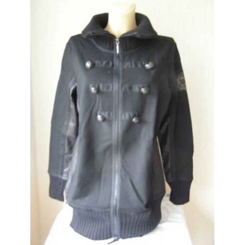 Airfield Lange Zwarte Vest / Jas ZGAN Zeer mooi Maat 40