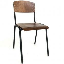 VINTAGE RESTAURANT STOELEN SCHOOLSTOELEN, stoel smokey 253