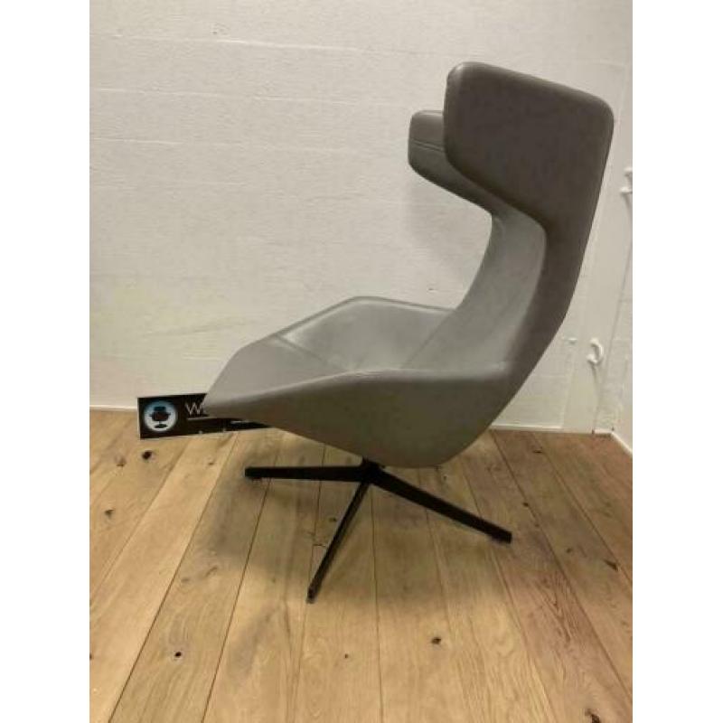 2x Moroso Take A Line For A Walk / grijs Leder