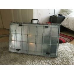 Reis Honden bench inklapbaar met handvat 76x48x55 2 deurs