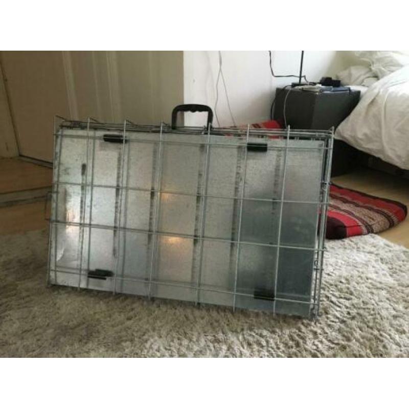 Reis Honden bench inklapbaar met handvat 76x48x55 2 deurs